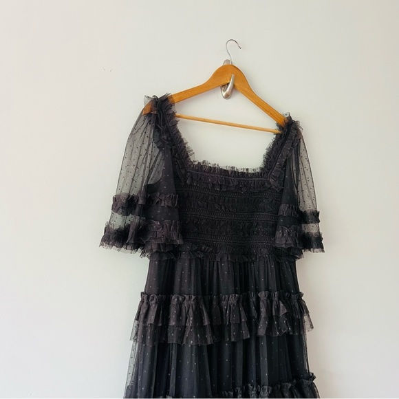 Needle & Thread Peaches Smocked Ankle Gown Size 16​ - Picture 8 of 8